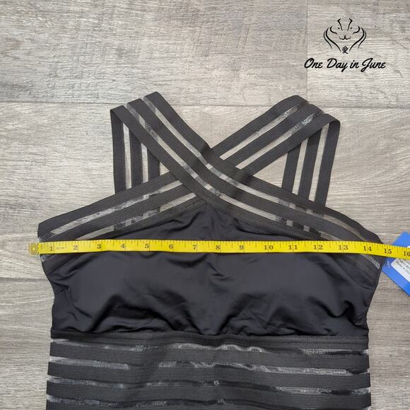 Hilor Mesh One Piece Swimsuit Size M - Picture 3 of 5